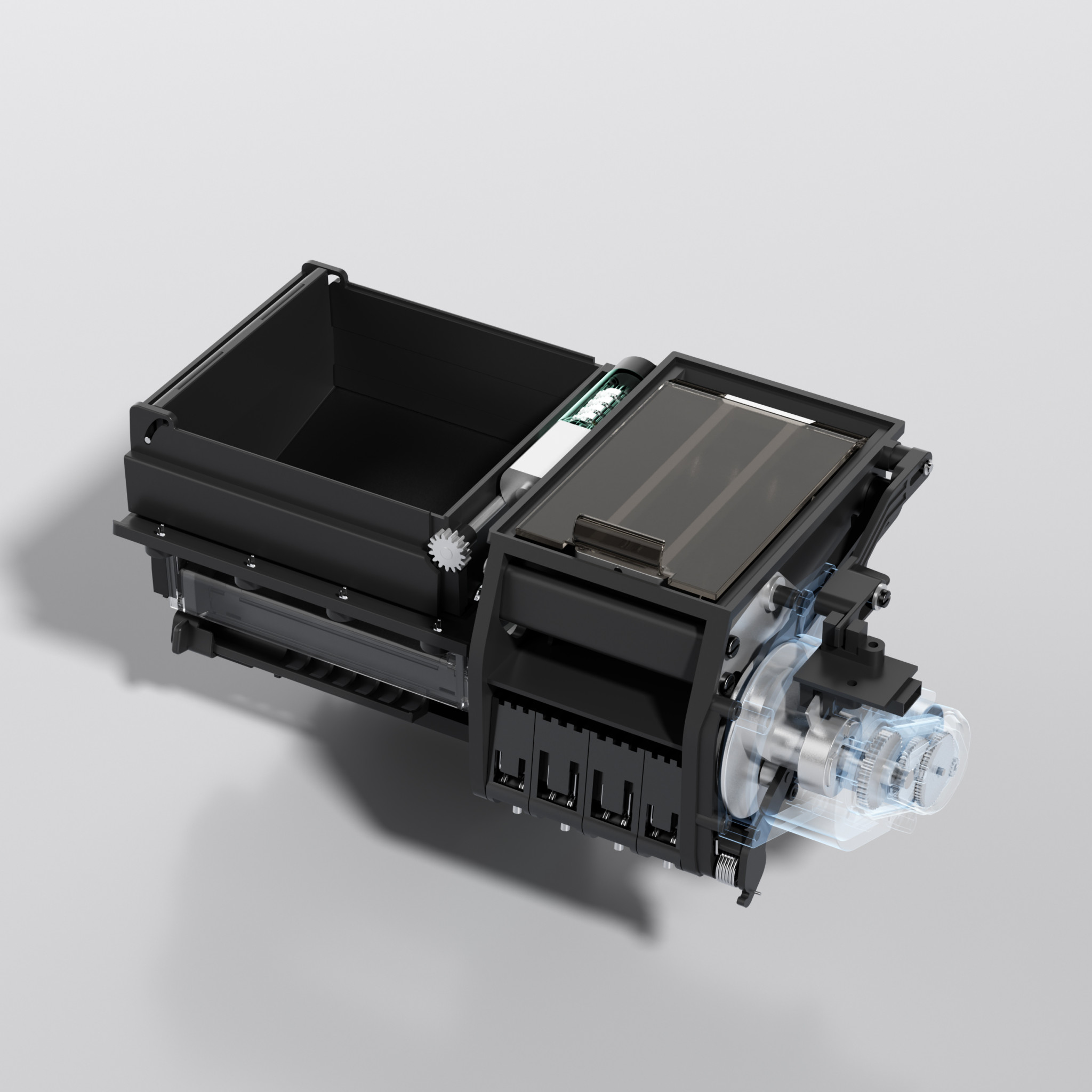 Hawk-Matic HK-6 brushless drive and internal assembly